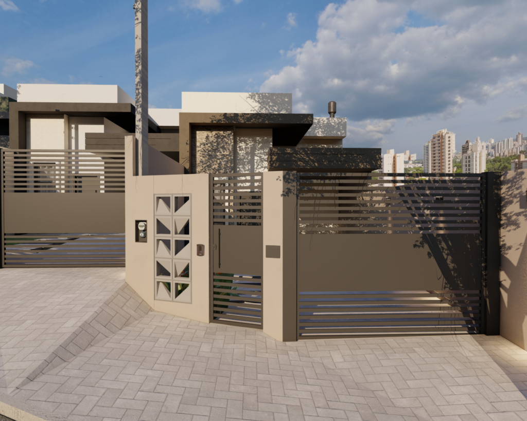 PROJETO 3D - IMOVEL RESIDENCIAL - ROCASO ENGENHARIA -CORNELIO PROCOPIO