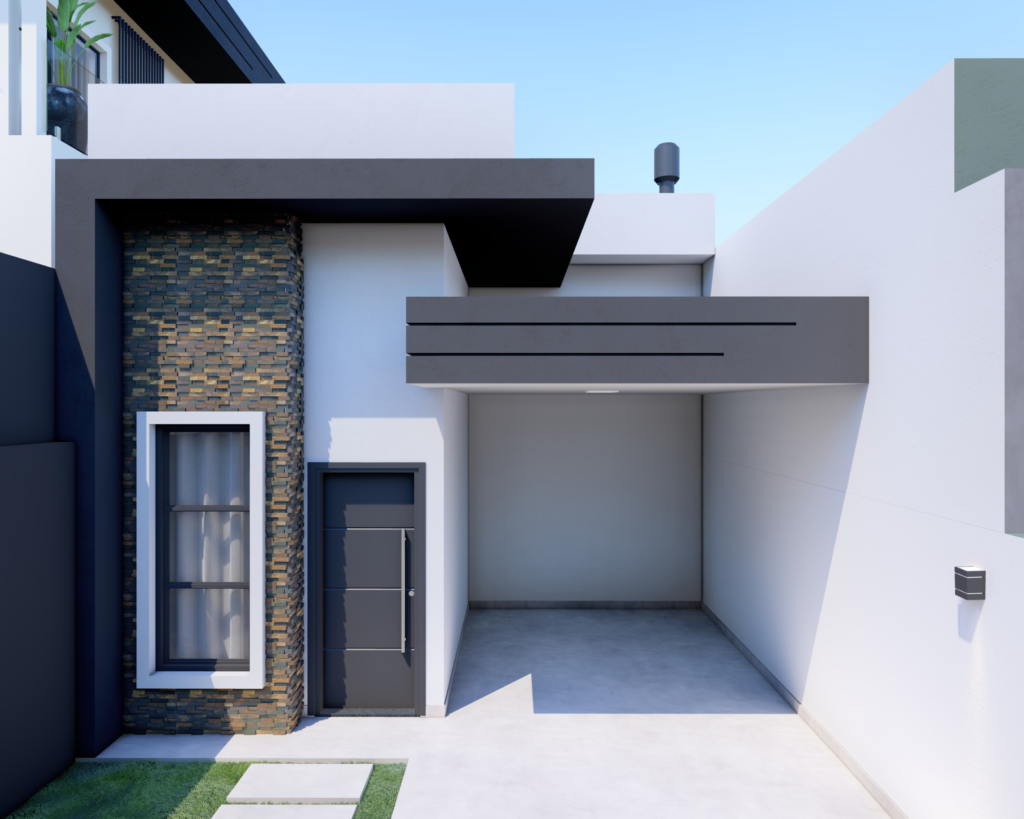 PROJETO 3D - IMOVEL RESIDENCIAL - ROCASO ENGENHARIA -CORNELIO PROCOPIO